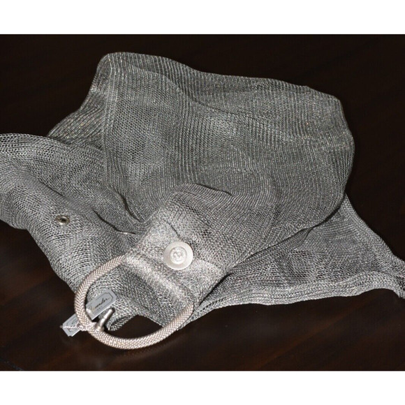 Sarah Cavender Handcrafted Metalworks Silver Mesh Artisan High Waist Belt NEW main image 9